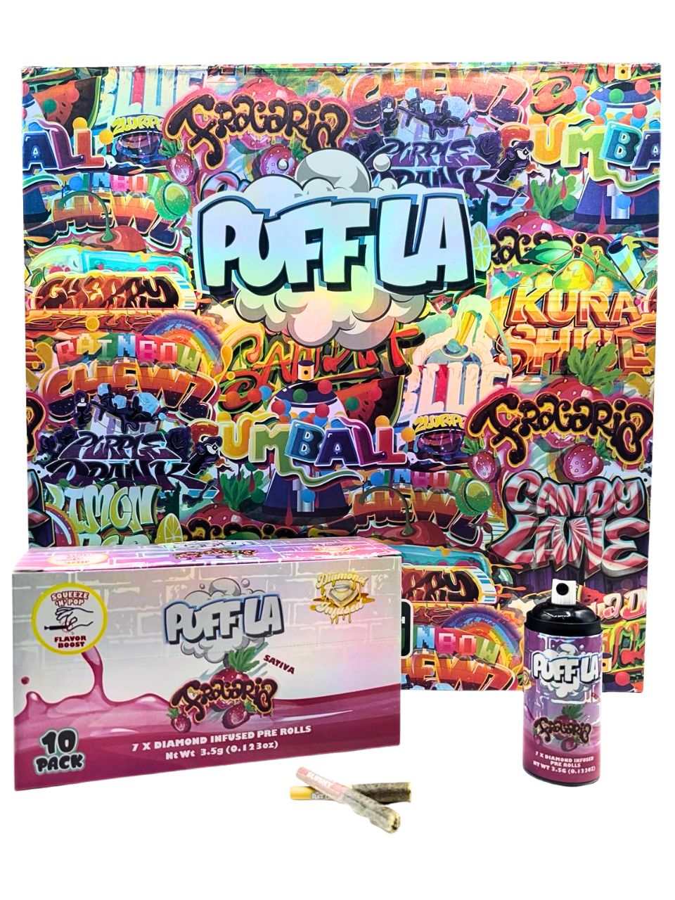 PUFF LA DIAMOND & BUBBLE HASH INFUSED PREROLLS